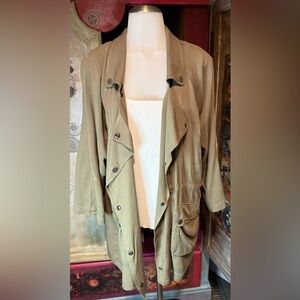 Miss Me XL Lightweight Safari Jacket. Olive Green- NWT